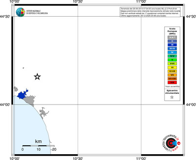 Mappa EMS - territori località