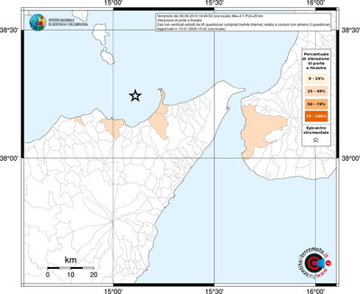 Mappa territorio comunale con almeno 3 questionari