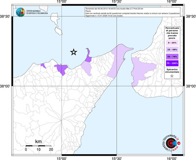 Mappa territorio comunale con almeno 3 questionari