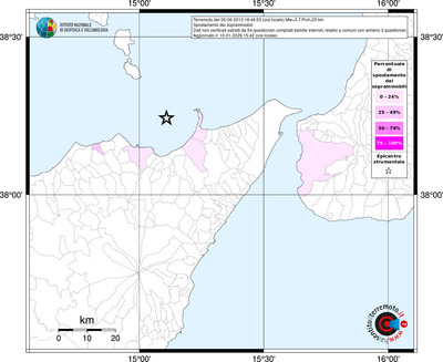 Mappa territorio comunale con almeno 3 questionari