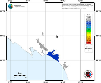 Mappa MCS - territori località