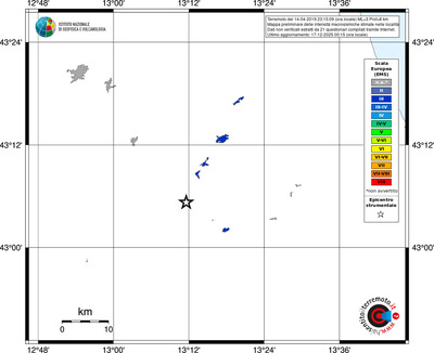 Mappa EMS - territori località