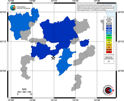 Mappa EMS - territori comuni