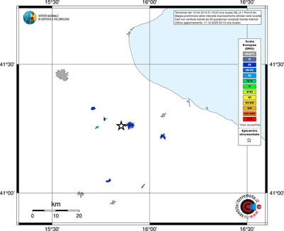 Mappa EMS - territori località