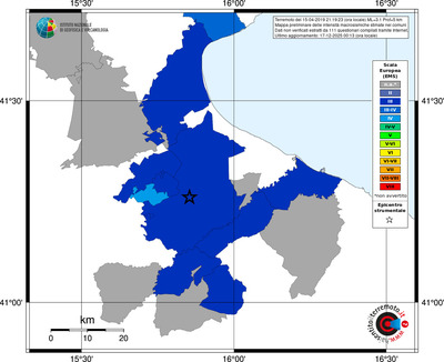 Mappa EMS - territori comuni