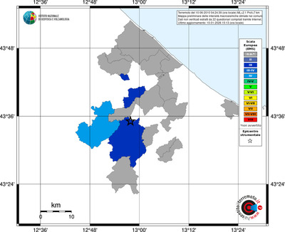 Mappa EMS - territori comuni