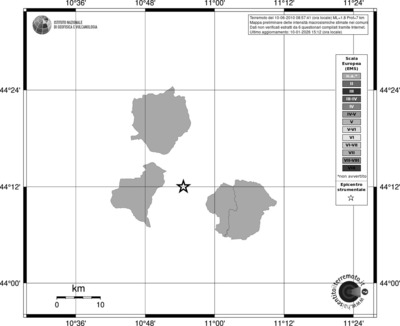 Mappa EMS - territori comuni