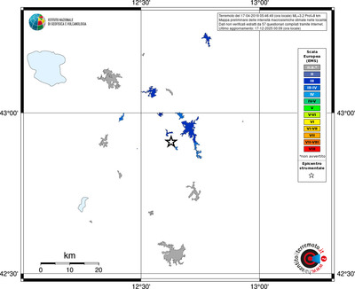 Mappa EMS - territori località