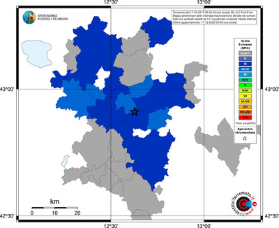 Mappa EMS - territori comuni