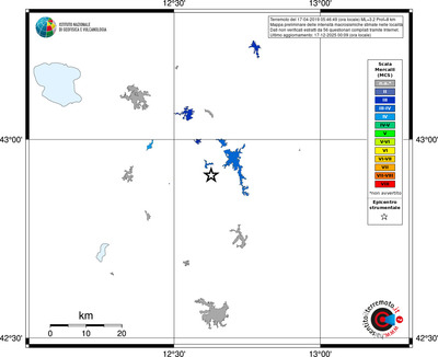 Mappa MCS - territori località