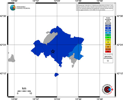 Mappa EMS - territori comuni