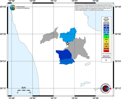 Mappa MCS - territori comuni
