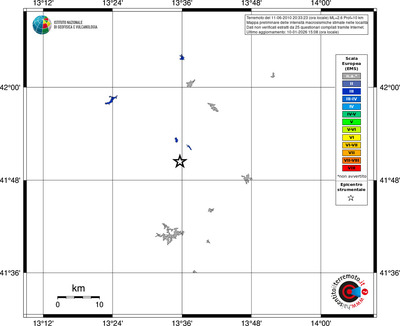 Mappa EMS - territori località
