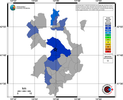 Mappa MCS - territori comuni