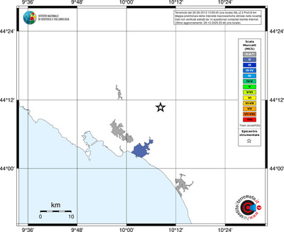 Mappa MCS - territori località