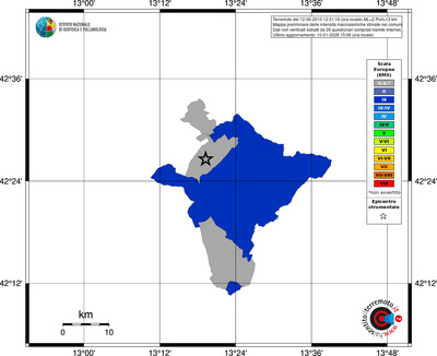 Mappa EMS - territori comuni