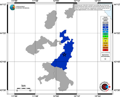 Mappa EMS - territori comuni