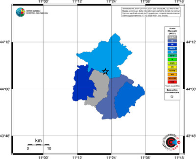 Mappa MCS - territori comuni