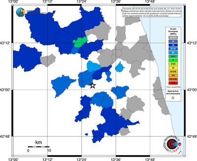Mappa EMS - territori comuni