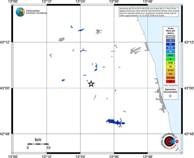 Mappa MCS - territori località
