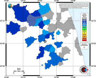 Mappa MCS - territori comuni