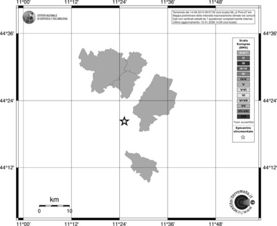 Mappa EMS - territori comuni
