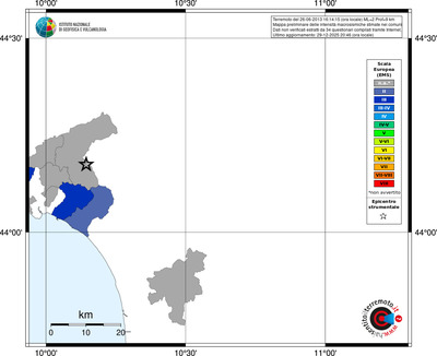 Mappa EMS - territori comuni