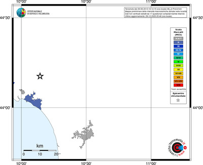 Mappa MCS - territori località