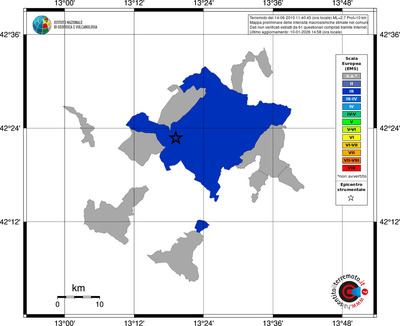 Mappa EMS - territori comuni