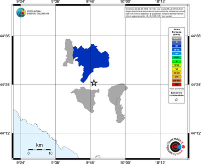 Mappa EMS - territori comuni