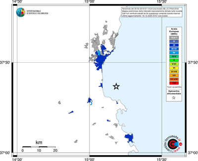 Mappa EMS - territori località