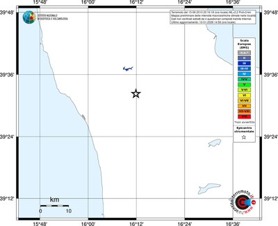 Mappa EMS - territori località