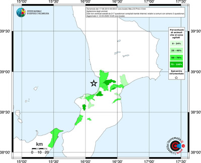 Mappa territorio comunale con almeno 3 questionari