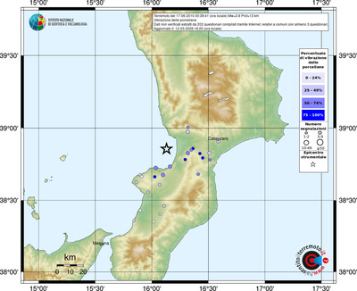 Mappa comuni con almeno 3 questionari