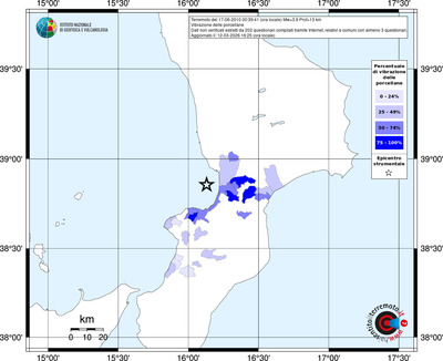 Mappa territorio comunale con almeno 3 questionari
