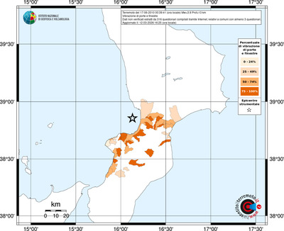 Mappa territorio comunale con almeno 3 questionari