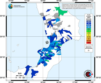 Mappa EMS - territori comuni