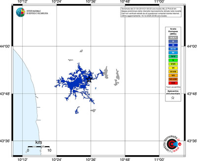 Mappa EMS - territori località