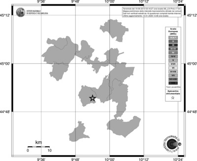 Mappa EMS - territori comuni