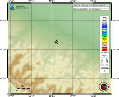 Mappa MCS - località