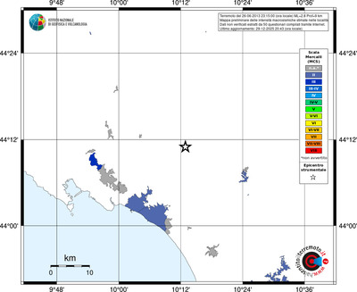 Mappa MCS - territori località