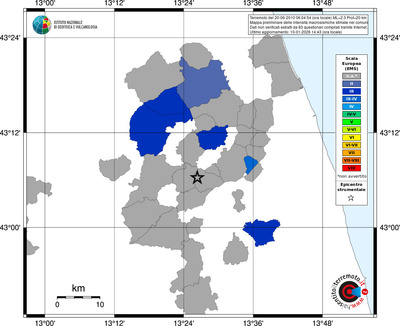 Mappa EMS - territori comuni