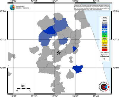 Mappa MCS - territori comuni