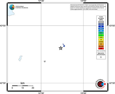Mappa EMS - territori località