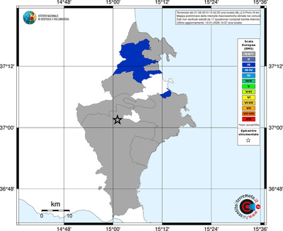 Mappa EMS - territori comuni