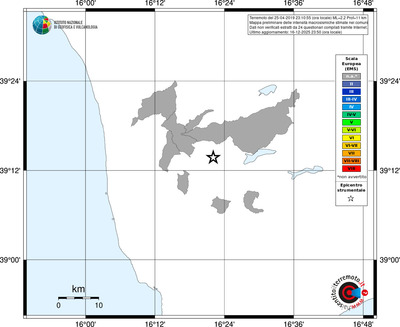 Mappa EMS - territori comuni