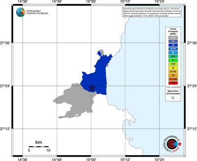 Mappa EMS - territori comuni