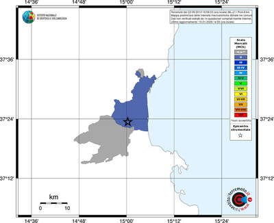 Mappa MCS - territori comuni