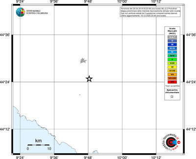 Mappa MCS - territori località