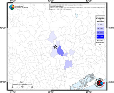 Mappa territorio comunale con almeno 3 questionari
